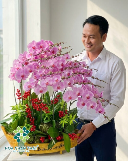 Thuyền Lan Hồ Điệp Hồng Tím – Yêu Thương Gắn Kết