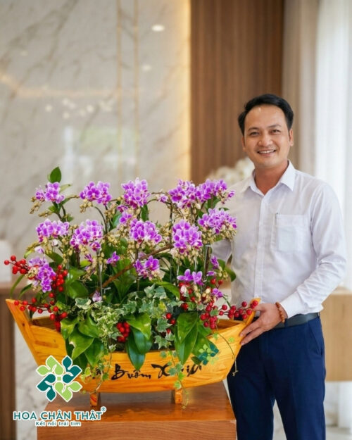 Thuyền Lan Hồ Điệp Mini – Vạn Sự Bình An