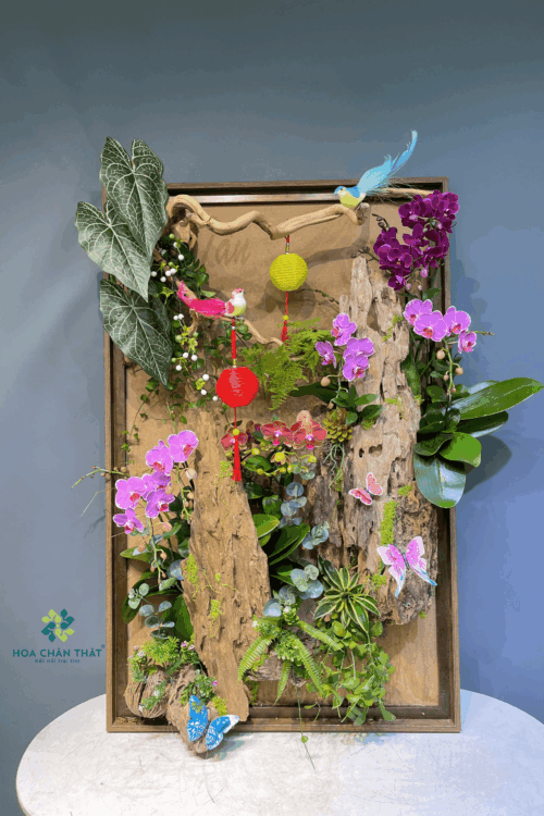 Tranh Hoa Lan – Sắc Xuân Gắn Kết