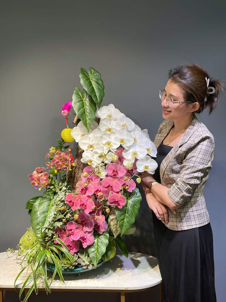 Lan Ghép Lũa – Sắc Hồng Trắng Giao Hòa Lan Ghép Lũa – Sắc Hồng Trắng Giao Hòa