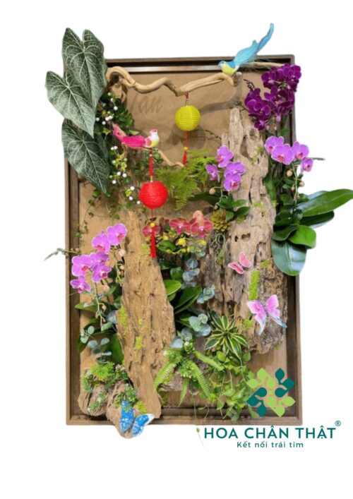 Tranh Hoa Lan – Sắc Xuân Gắn Kết