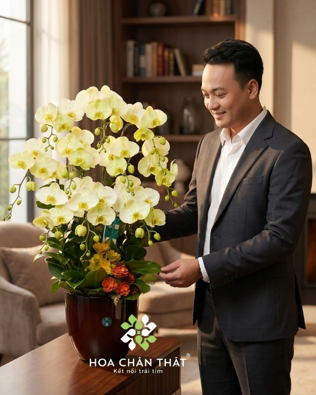 Chậu Lan Hồ Điệp 10 Cành – Màu Xanh Táo Tươi Mới Chậu Lan Hồ Điệp 10 Cành – Màu Xanh Táo Tươi Mới