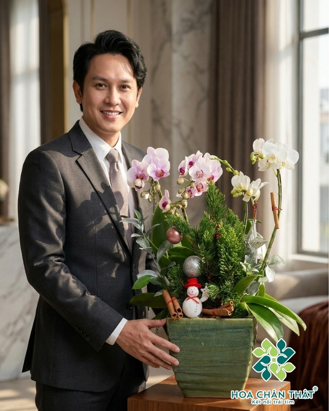 Chậu Lan Hồ Điệp 3 Cành Trắng Mini – Tinh Khôi Thuần Khiết-2 Chậu Lan Hồ Điệp 3 Cành Trắng Mini – Tinh Khôi Thuần Khiết