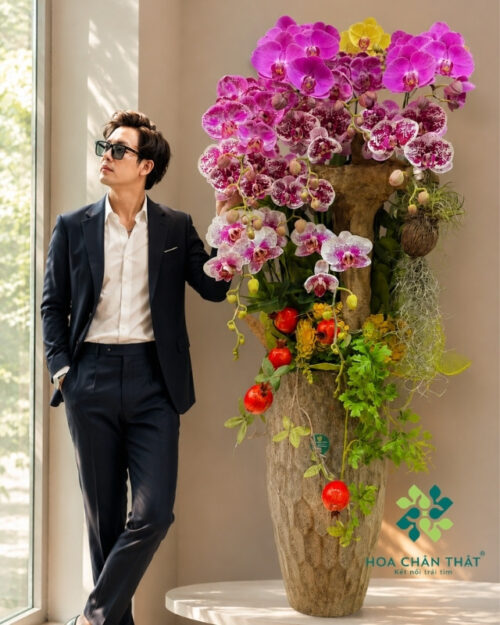 Chậu Lan Hồ Điệp 11 Cành – Màu Tím Hồng Ghép Lũa Chậu Cao Sang Trọng Chậu Lan Hồ Điệp 11 Cành – Màu Tím Hồng Ghép Lũa Chậu Cao Sang Trọng