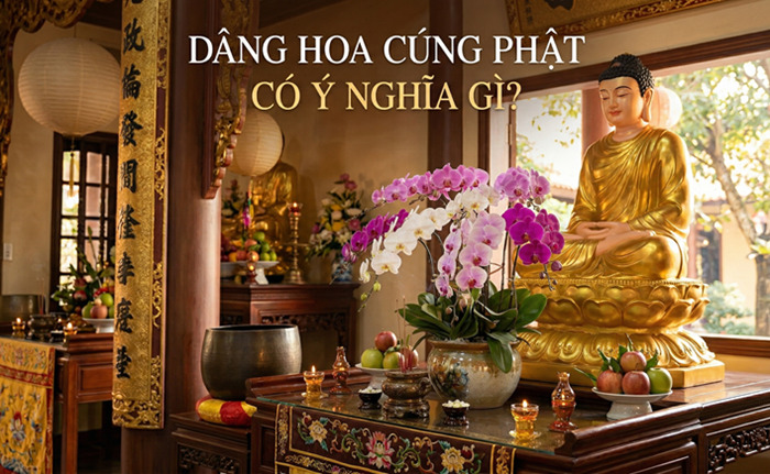 Dâng hoa cúng phật có ý nghĩa gì