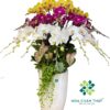 Chậu lan hồ điệp 20 cành mix vàng trắng tím - Rực rỡ thành công