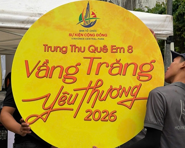 Hoa Chân Thật đồng hành tài trợ sự kiện Trung Thu Quê Em – Lần 8 tại Central Park