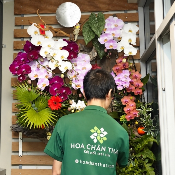 Thiết kế hoa lan ban công chung cư